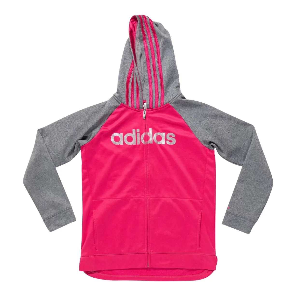 Adidas Full Zip Hooded Jacket - Girls'