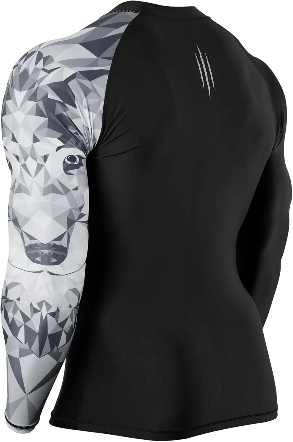 ADOREISM Men's Long Sleeve Zip Rash Guard UPF 50  UV Sun Protection Quick Dry Swim Shirts for Fishing Hiking Surfing