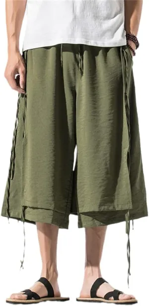 Alloaone Men Streetwear Harem Pants Chinese Style Jogging Pants Male Sweatpants Pants