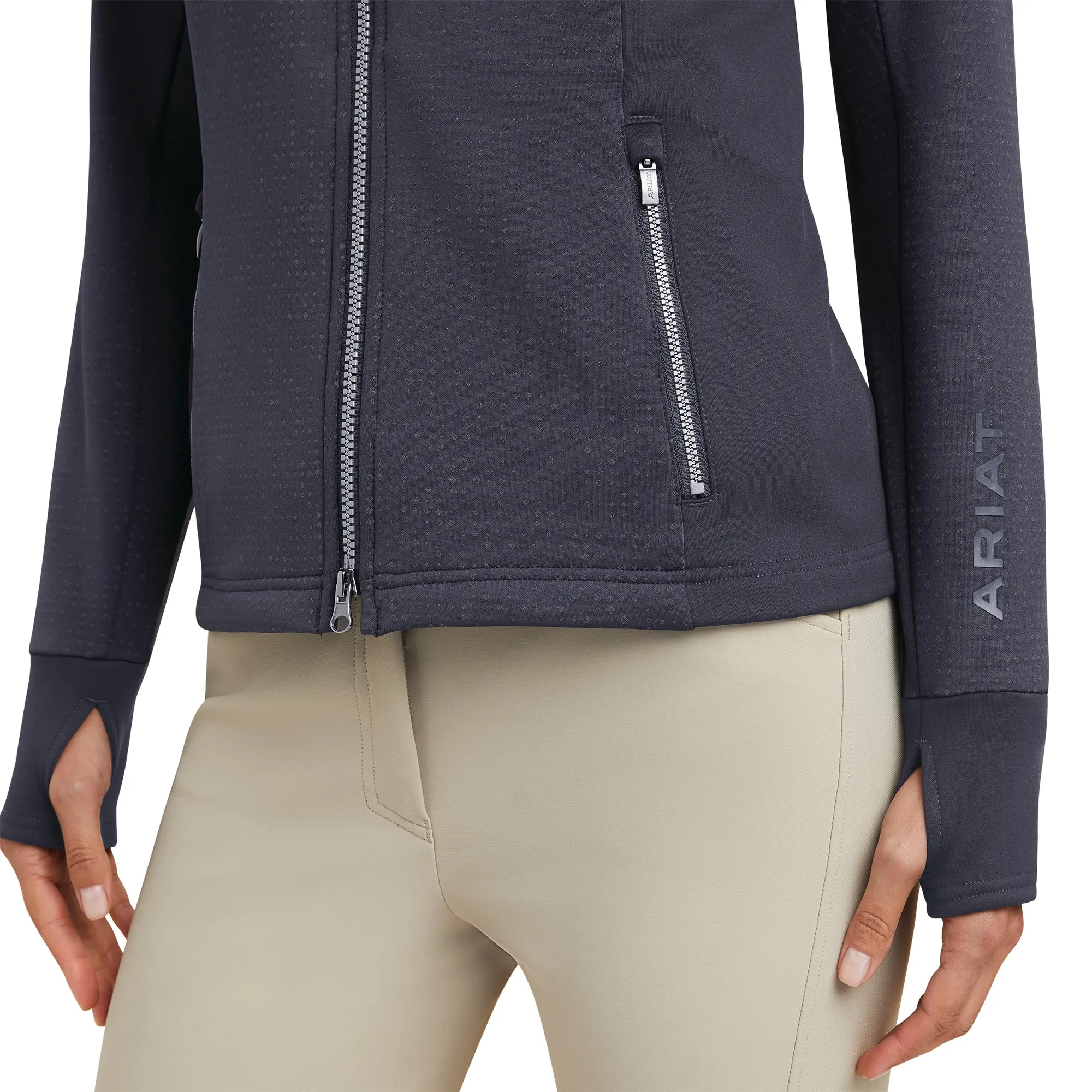 Ariat® Ladies Lumina Full Zip Ebony Sweatshirt 10041387