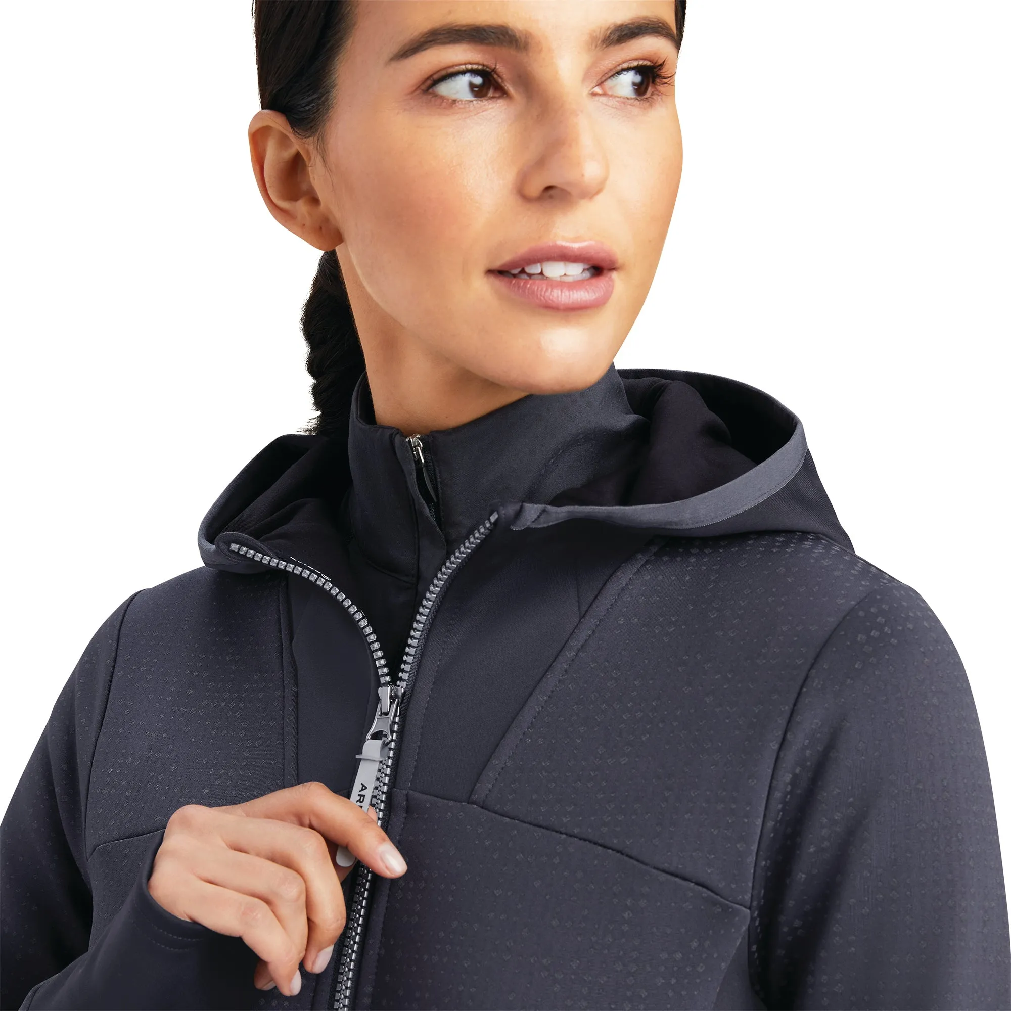 Ariat® Ladies Lumina Full Zip Ebony Sweatshirt 10041387