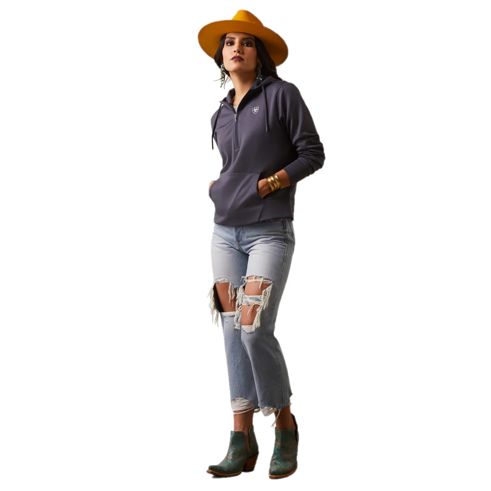 Ariat® Ladies Tek 1/2 Zip Periscope Hoodie 10043449