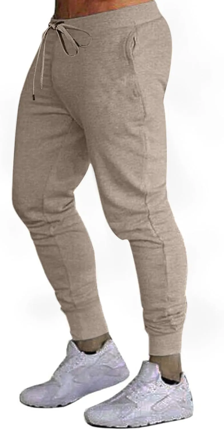 Aymnlox Mens Sweatpants Casual Jogging Pants for Men with Pockets Drawstring Athletic Workout Trousers Hiking Tapered Joggers