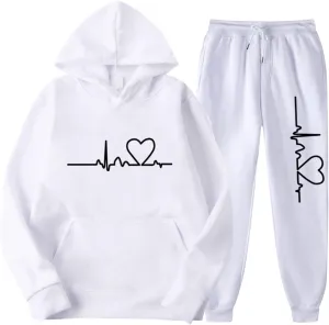 Baggy Sweatpants for Women Autumn and Winter Leisure Solid Color Hooded Sweater Pants with Cargo Sweatpants for
