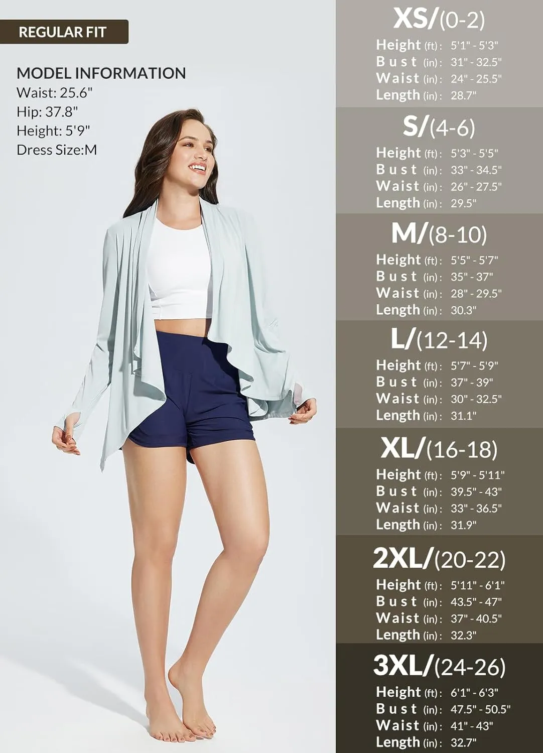 baleaf Women's Long Sleeve Sun Shirts UPF 50  Lightweight Open Front Cardigan with Pockets Beach Cover Up SPF Sun Wrap