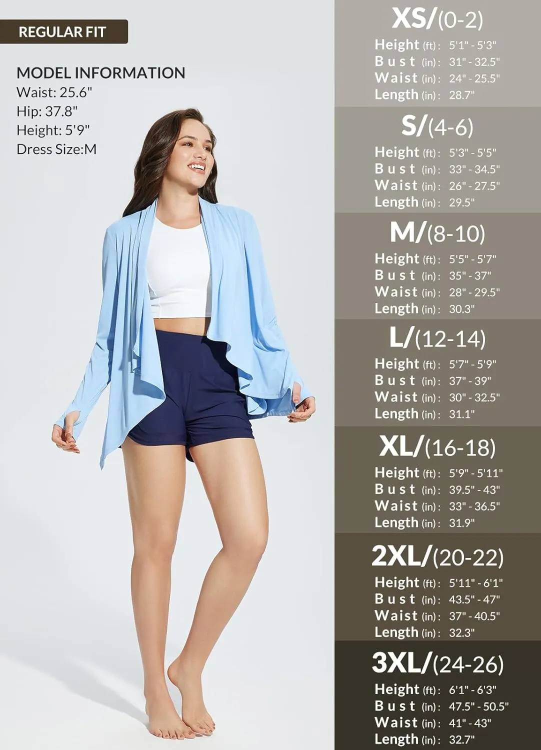 baleaf Women's Long Sleeve Sun Shirts UPF 50  Lightweight Open Front Cardigan with Pockets Beach Cover Up SPF Sun Wrap