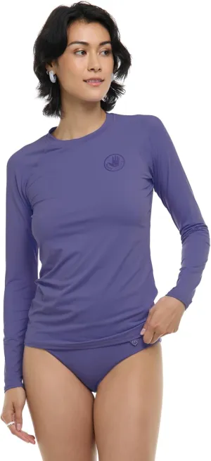 Body Glove Women's Standard Smoothies Sleek Solid Long Sleeve Rashguard with UPF 50 
