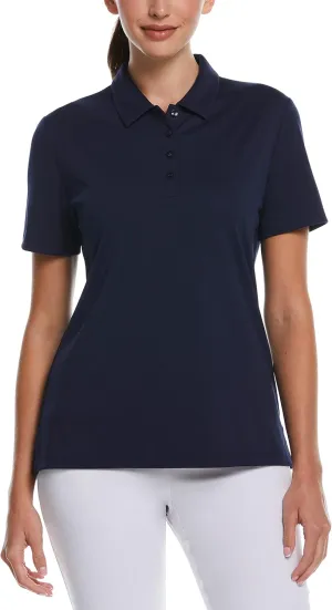 Callaway Women's Tournament Short Sleeve Golf Polo Shirt, Added Stretch, Moisture-Wicking, Sun Protection