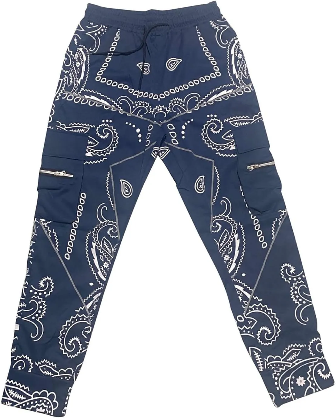 CRNTCEM Men's Casual Print Jogger Sweatpants Straight Leg Workout Running Cargo Pants Drawstring Cuffed Hippie Yoga Pants