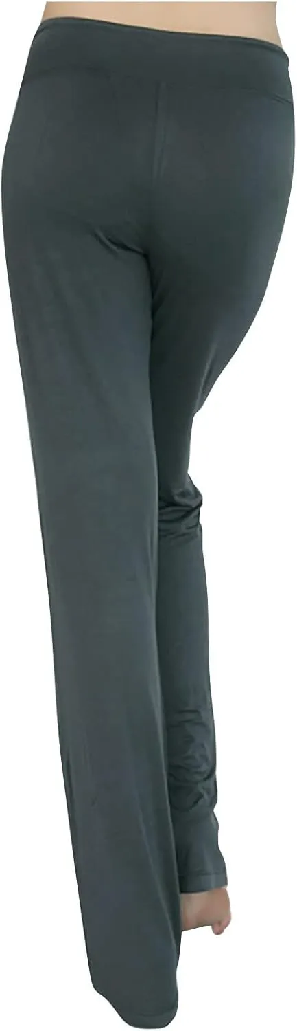 Crossover Flare Leggings for Women High Waist V Cross Bootcut Bell Bottoms Workout Flared Yoga Pants with Pocket