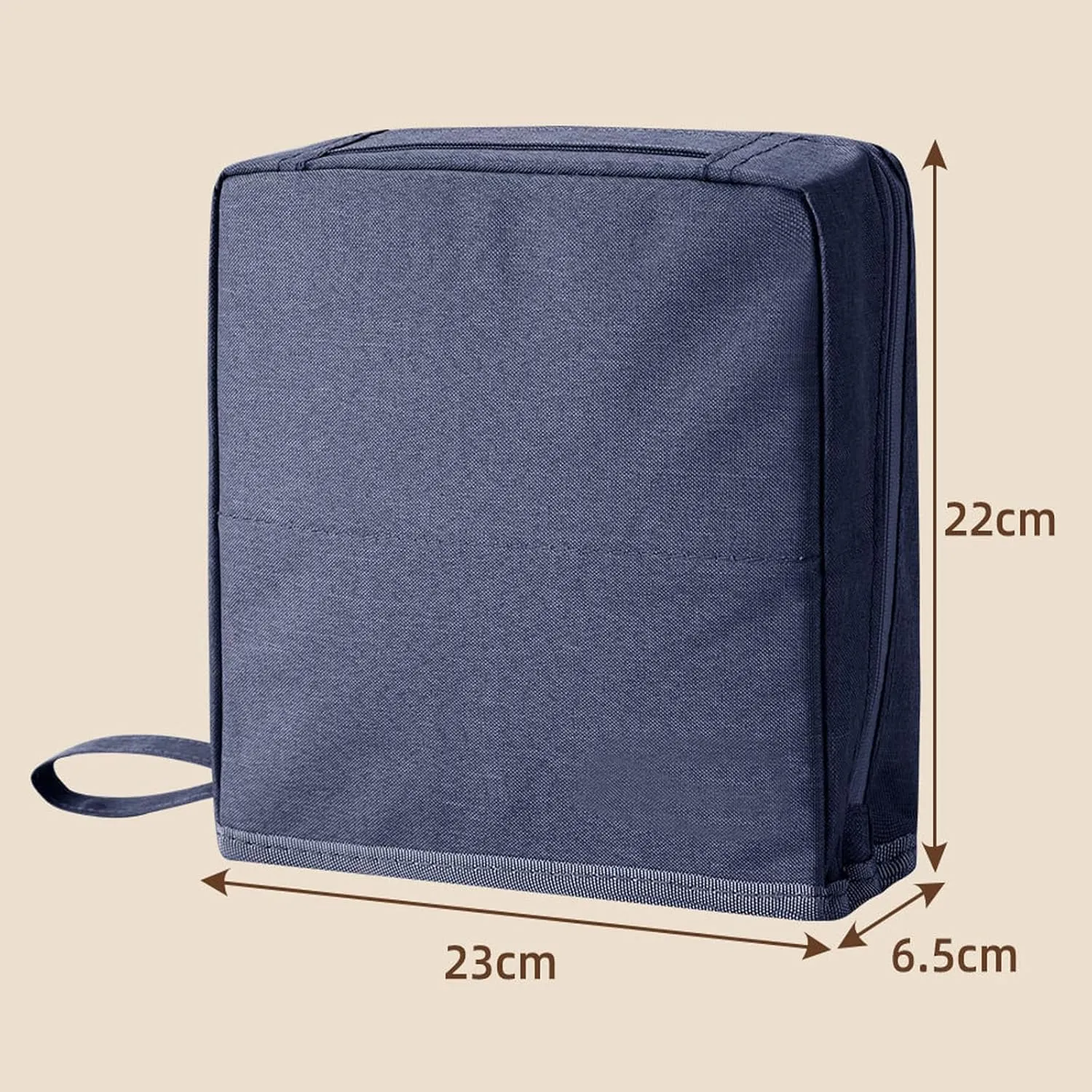 Doresty Makeup Bag, Standing Makeup Bag, Multi-Purpose Large Capacity Oxford Cloth Standing Makeup Bags  Portable, Large Capacity (Blue)