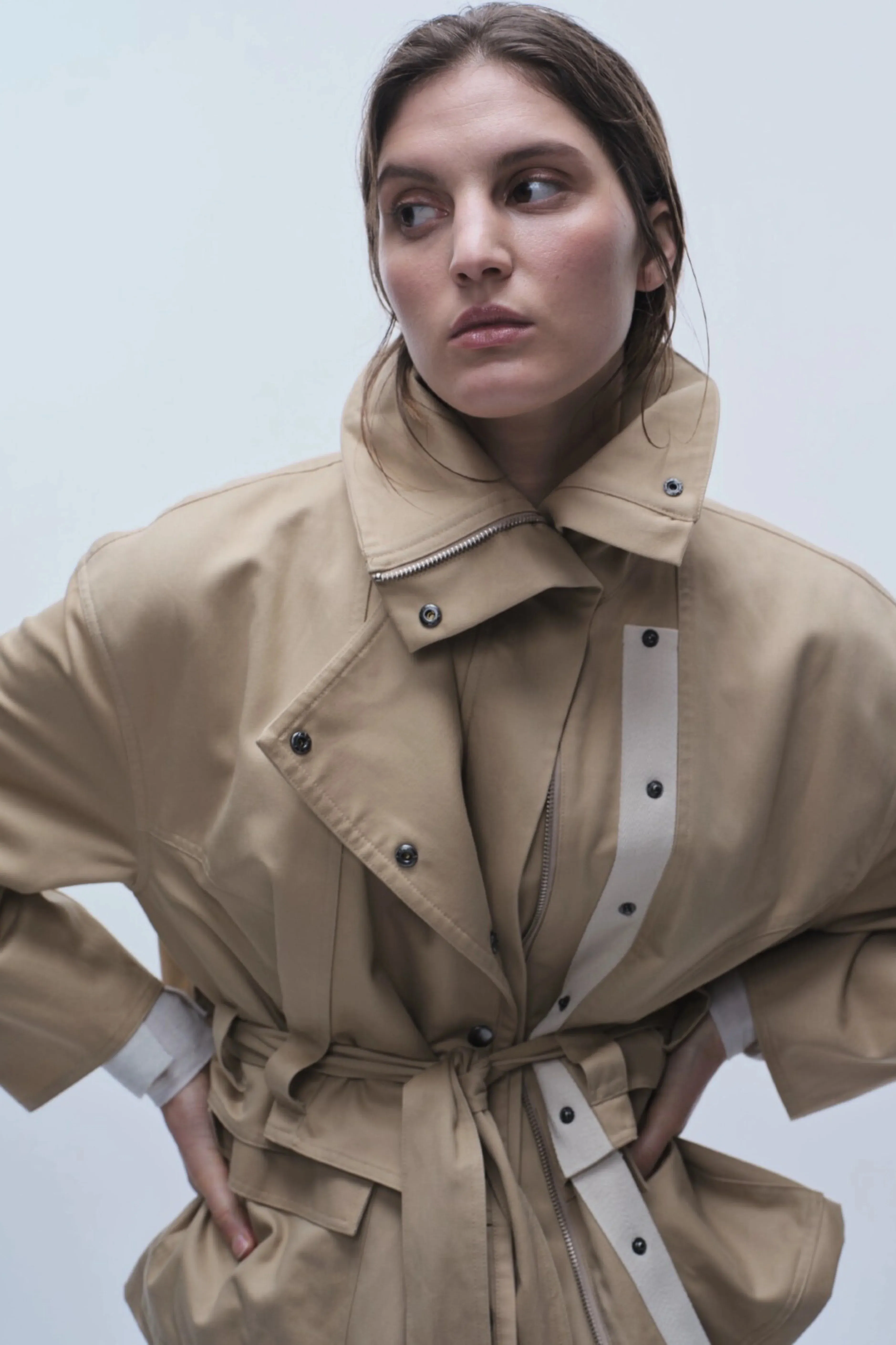 Drew Utility Jacket in Khaki
