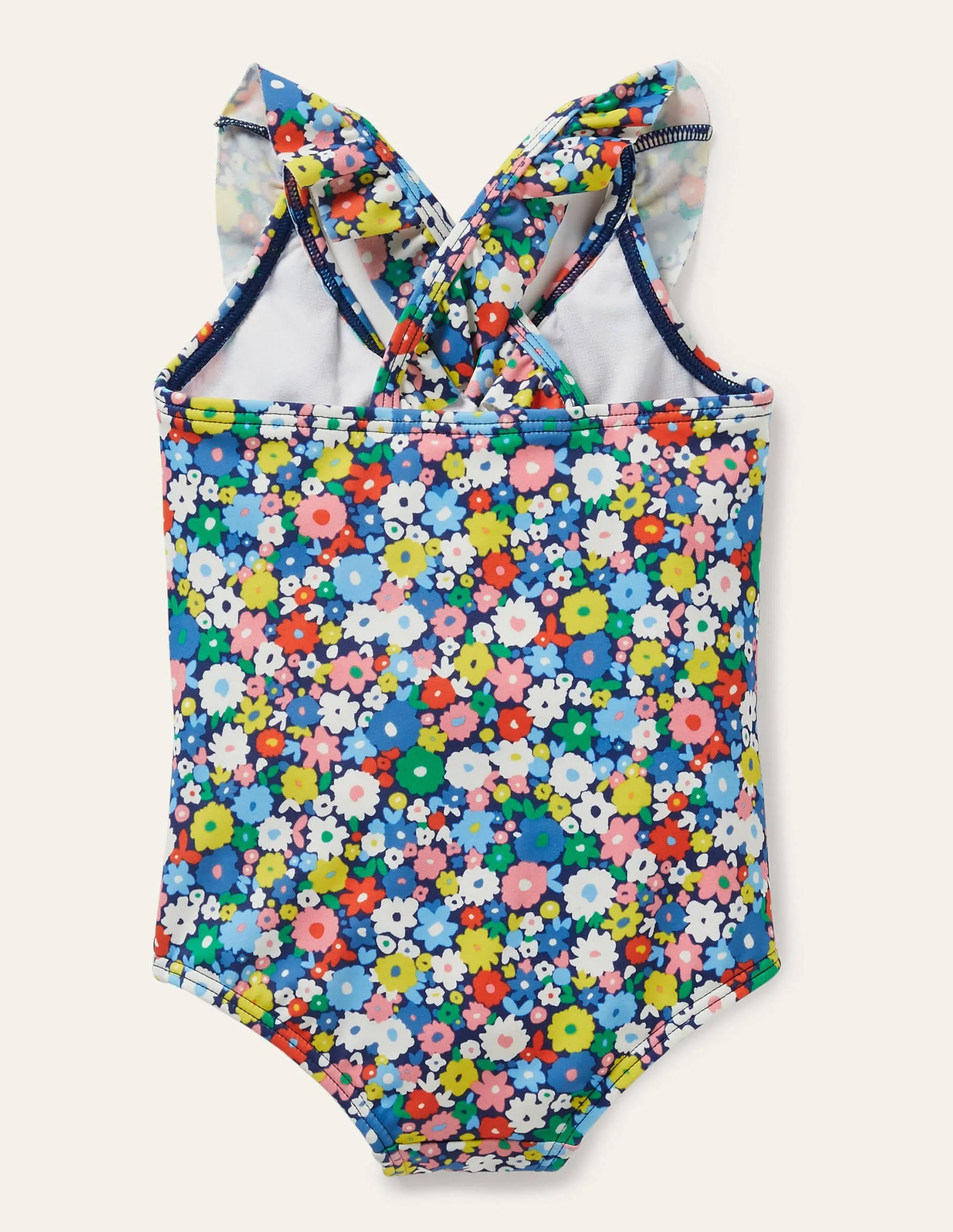 Frilly Cross-back Swimsuit-Firecracker Flowerpatch