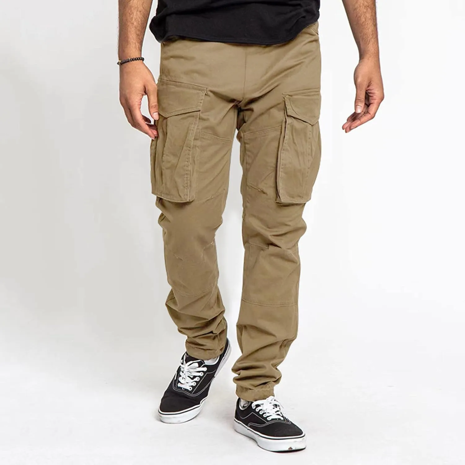 GIERIDUC Mens Stretch Dress Pants Slim Fit Mens Casual Workout Long Pants Mens Outdoor Hiking Pants Mens Tall Athletic Pants