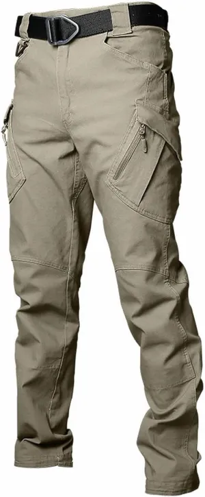 GIERIDUC Men's Water Resistant Hiking Pants Mens Long Pants for Swimming Sweat Pants for Mens Baggy Side Button Track Pants