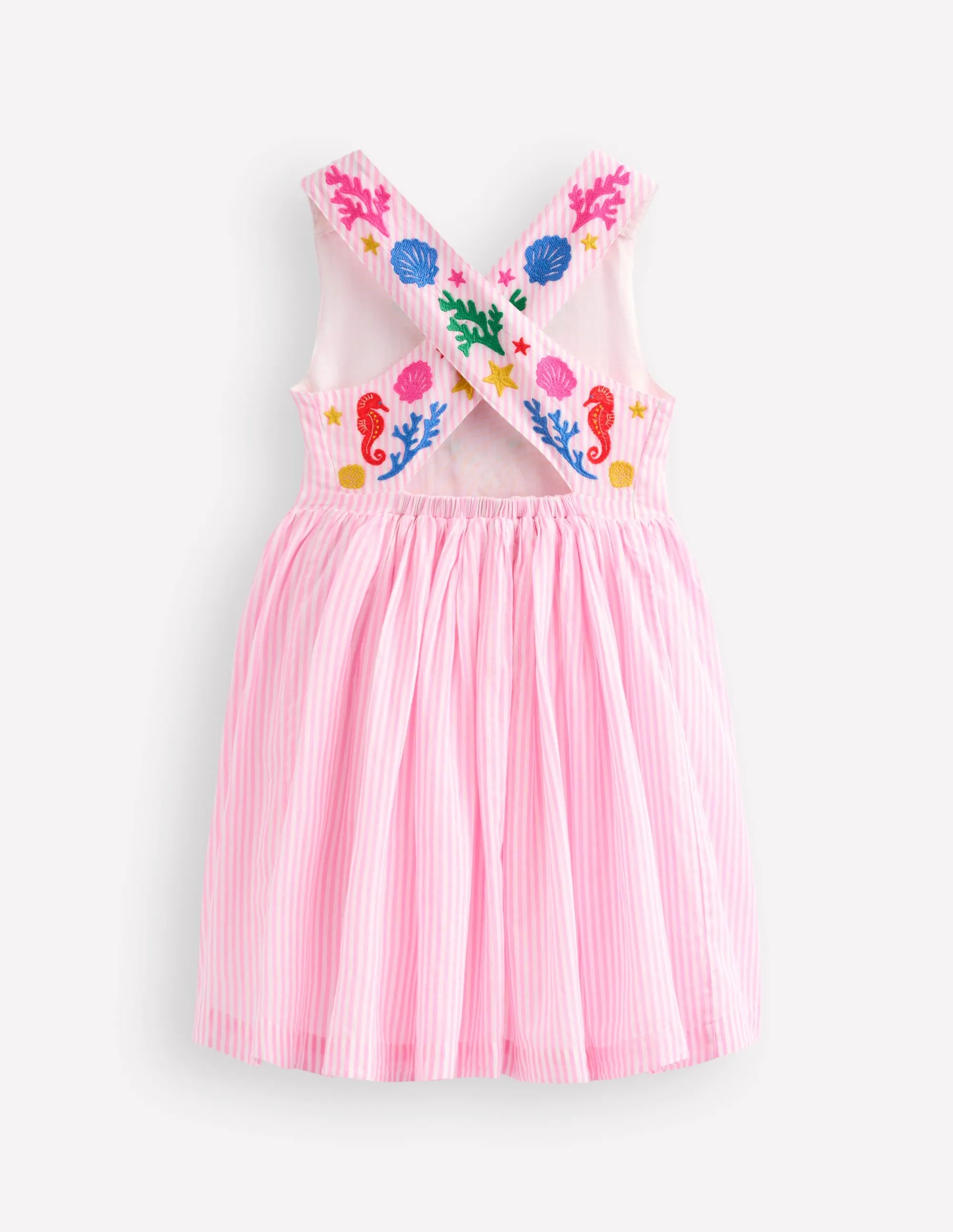 Harper Cross-Back Dress-Pink Mermaid