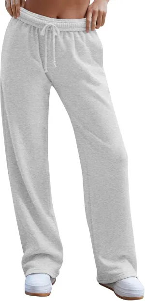 Jogger Scrubs for Women Palazzo Workout Casual High Waisted Sweatpants Athletic with