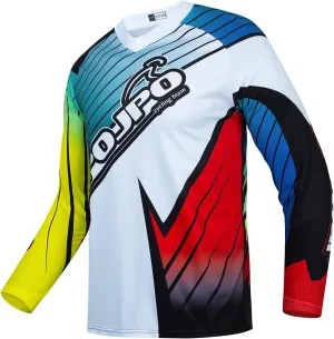 Kids Cycling Jersey Downhill Shirts 4-14 Years for Girls Boys Clothing Long Sleeve Powersports Bike Child Bicycle BMX Tops