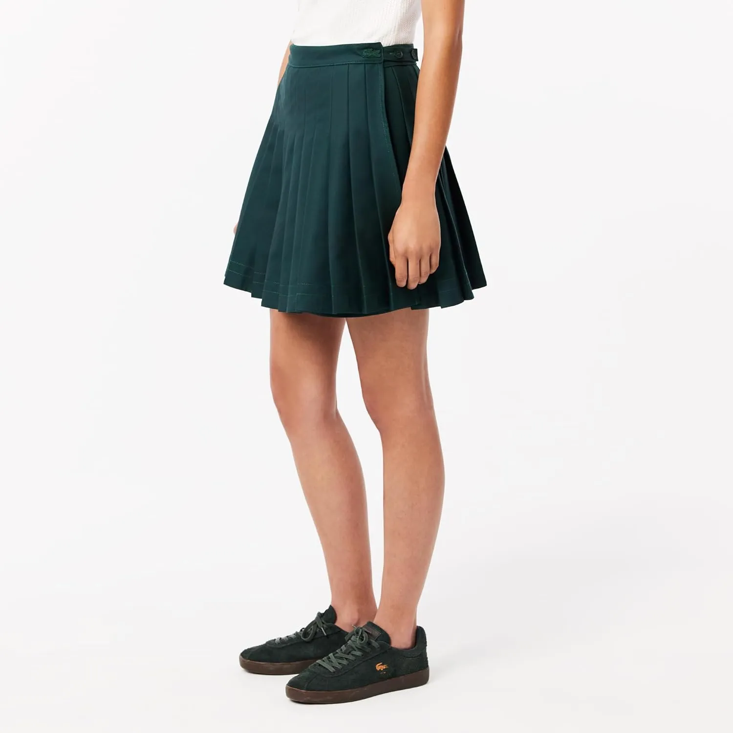Lacoste Women's Pleated Twill Skirt