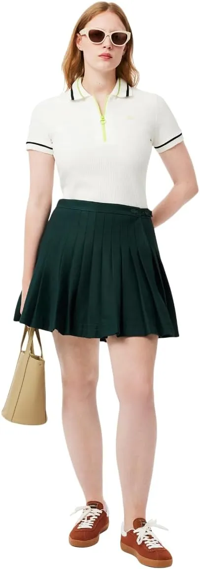 Lacoste Women's Pleated Twill Skirt
