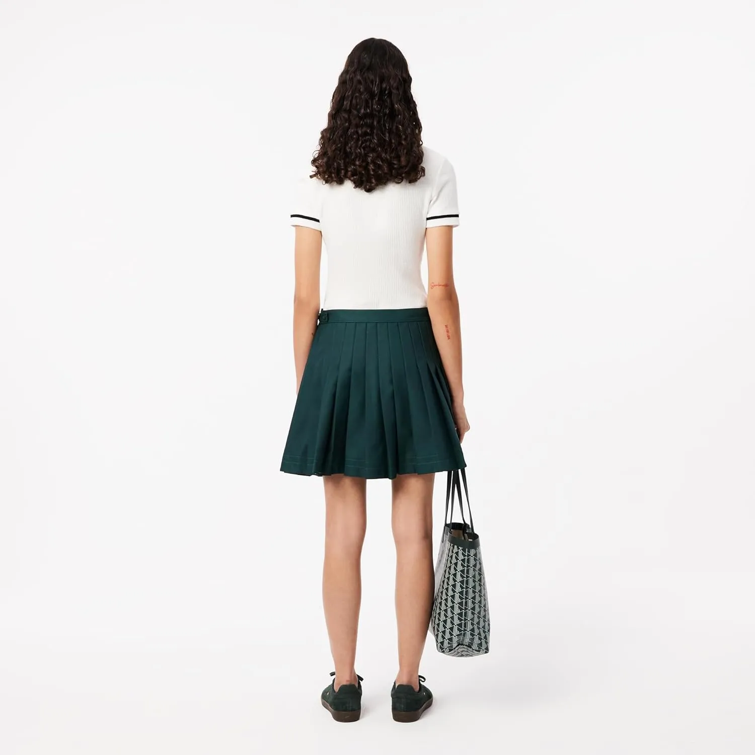Lacoste Women's Pleated Twill Skirt