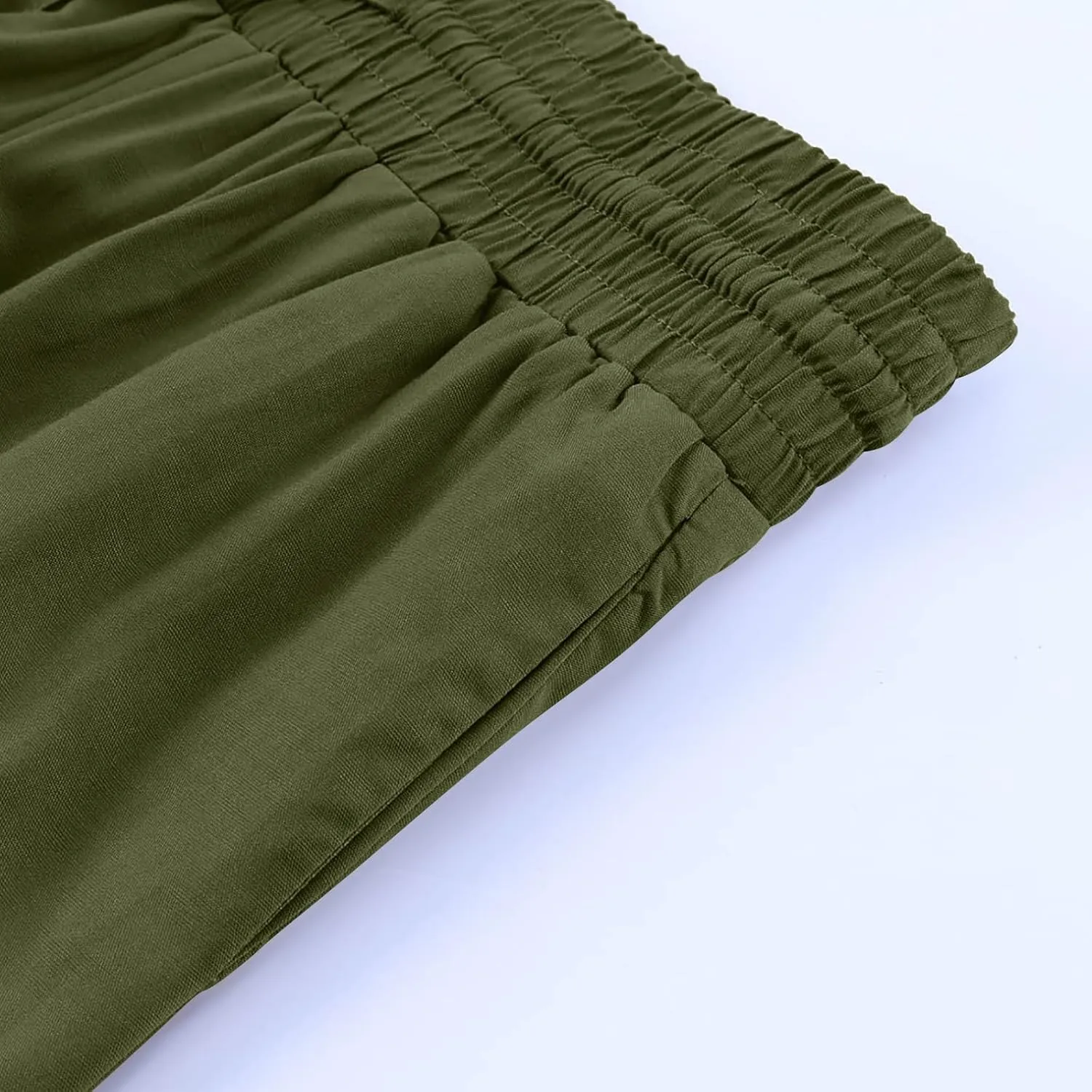 LCMTWX Flowy Pants for Women Solid Cotton and Pants with Pocket Long Pants with Pockets Pull On Pants for Women Womans