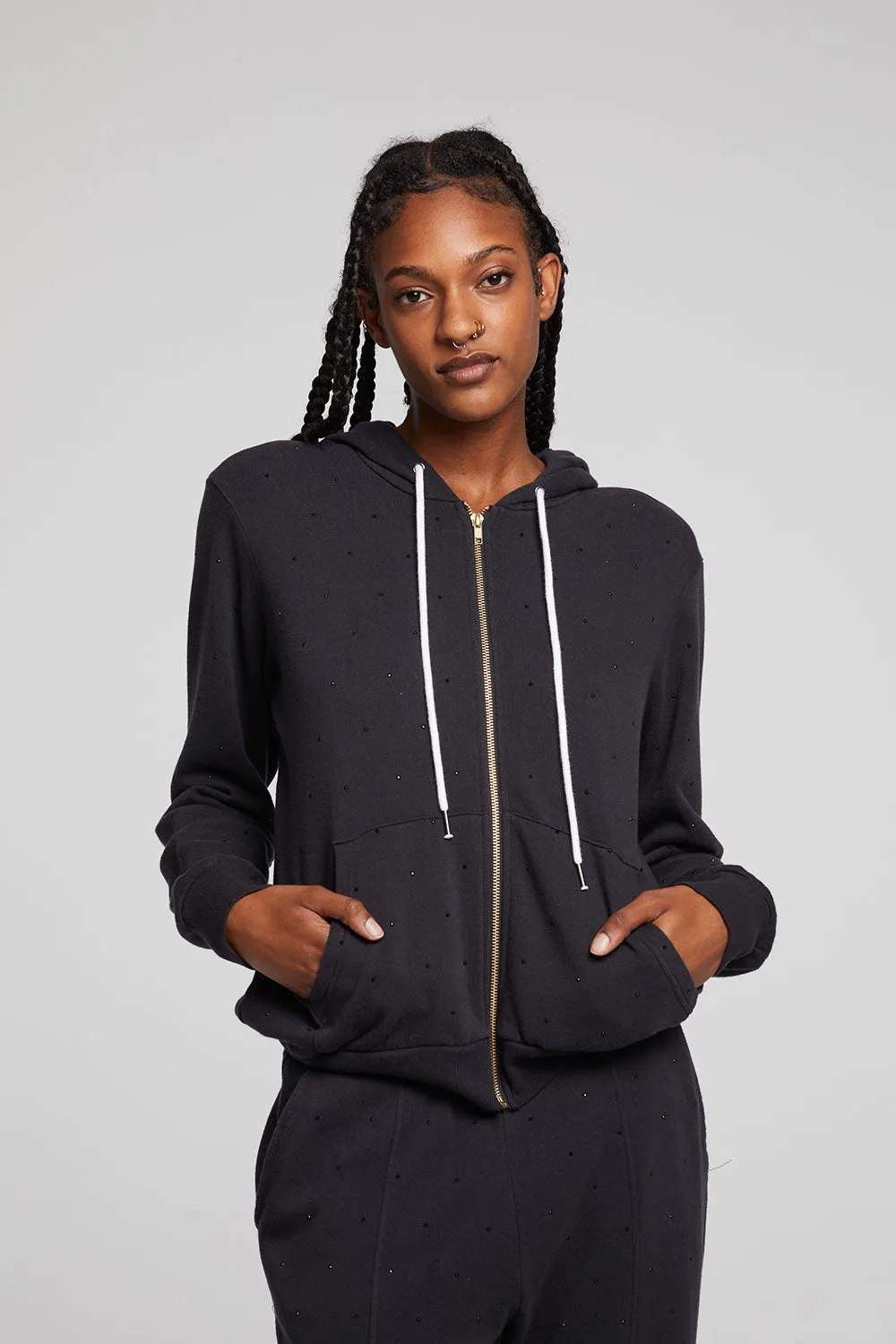 Lex Licorice Zip Up Hoodie