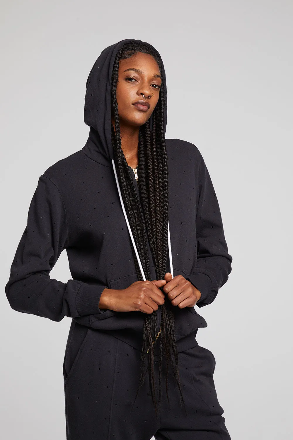 Lex Licorice Zip Up Hoodie