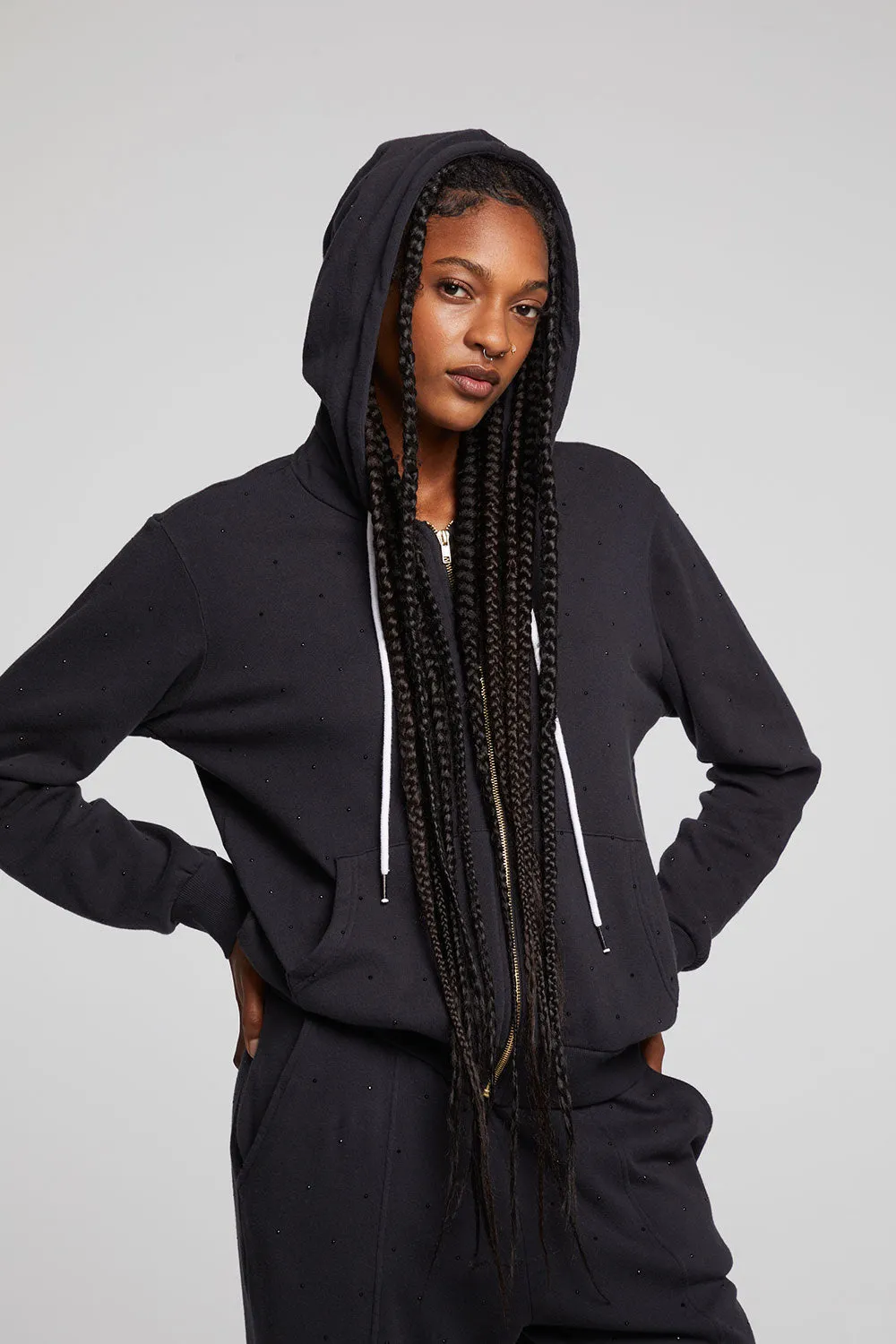 Lex Licorice Zip Up Hoodie