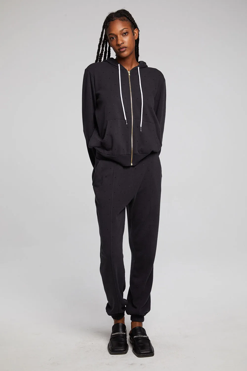 Lex Licorice Zip Up Hoodie