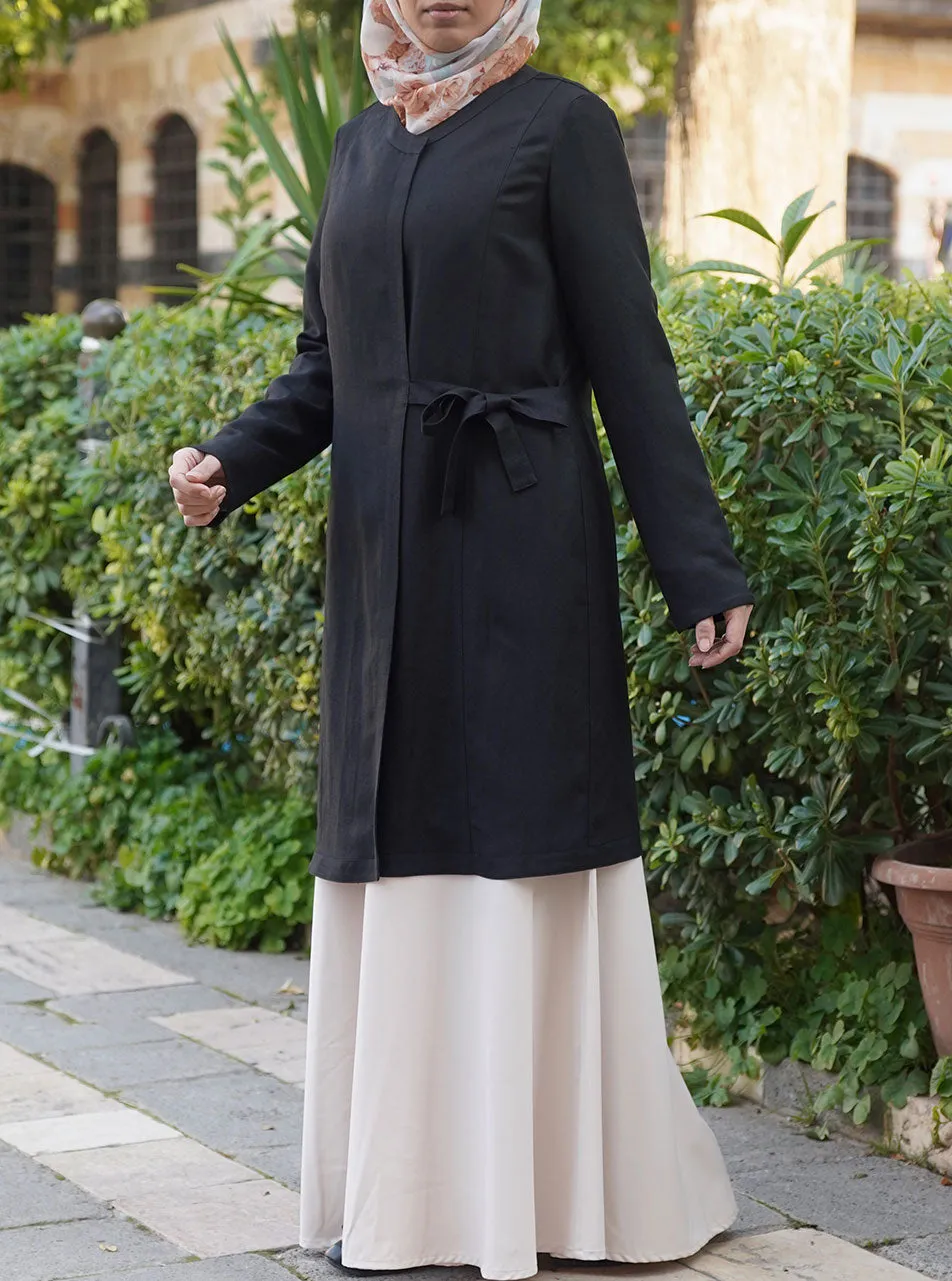 Linen Crossover Tied Top