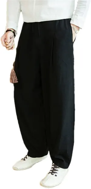 Men's Joggers Sweatpants Harem Pants Harajuku Style Ankle-Length Trousers Wide Leg Pants
