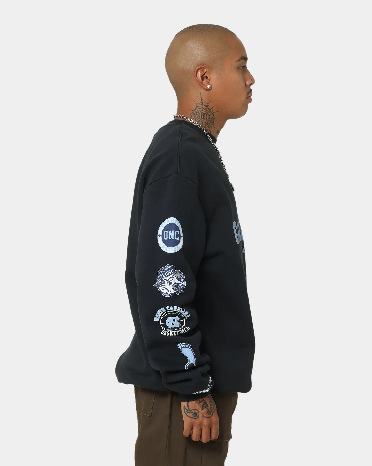 Mitchell & Ness North Carolina Vintage Crewneck Faded Black