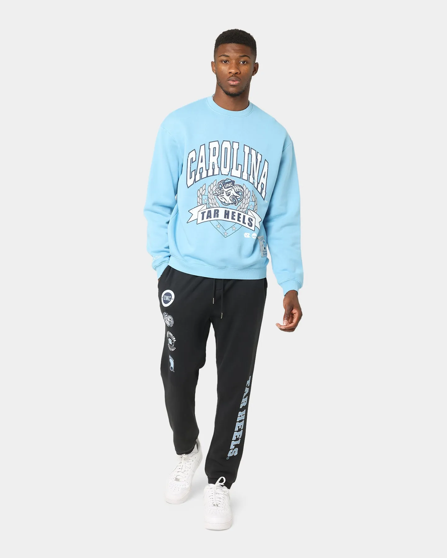 Mitchell & Ness North Carolina Vintage Crewneck Faded Blue