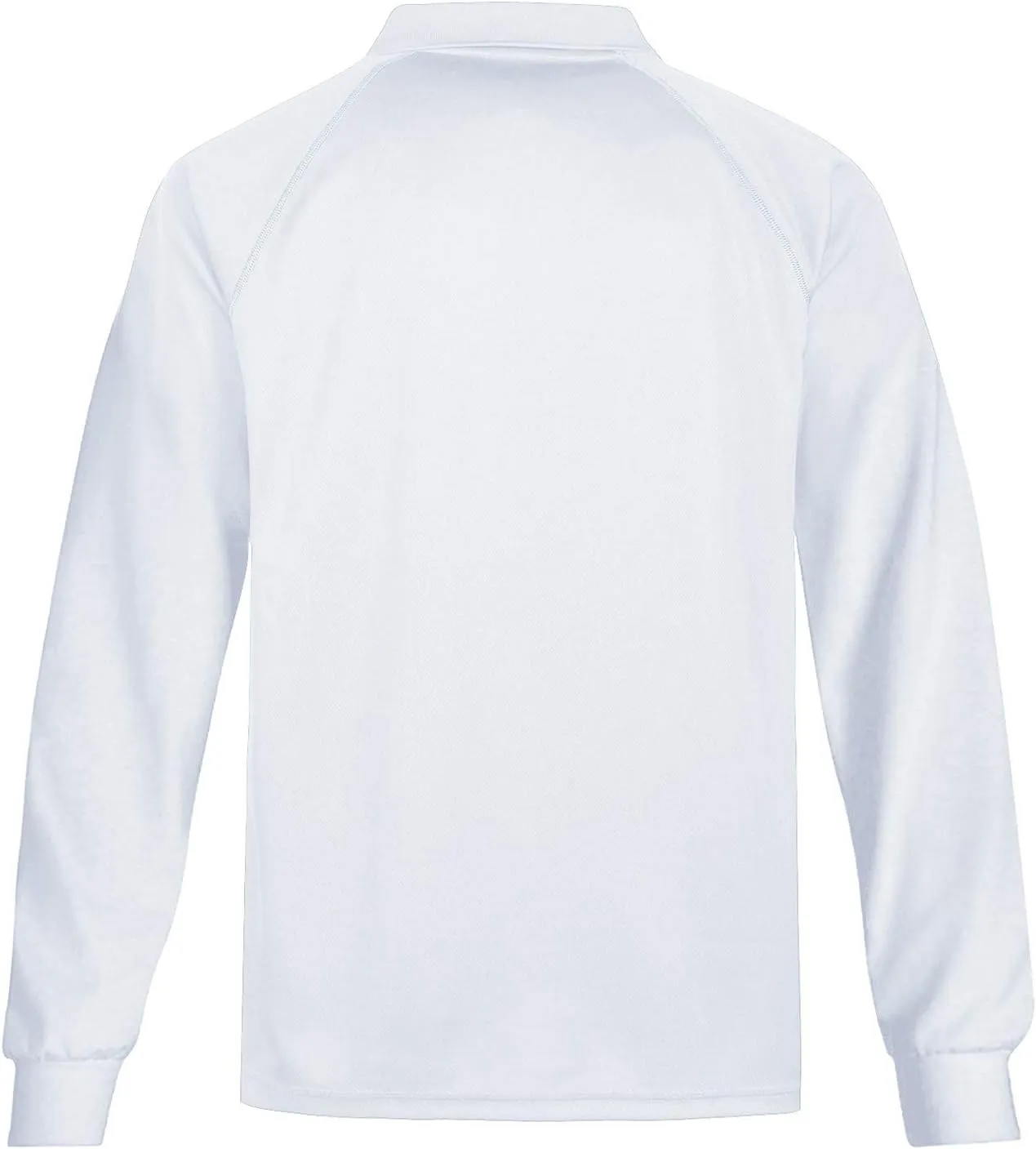 MOHEEN Men's Pique Polo Shirts Dry Fit UPF 50  Long Sleeve Golf Shirt Big and Tall M-6XL
