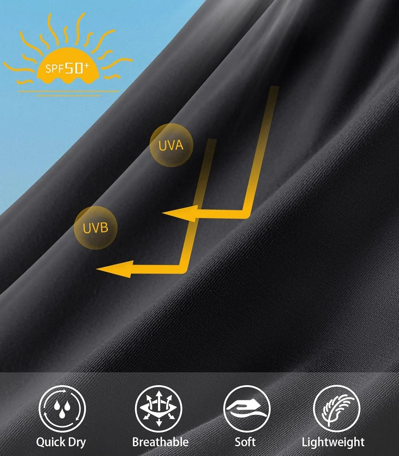 NORTHYARD Men's Sun Protection UPF 50  Shirts Long Sleeve Swim Rash Guard Shirt Workout Running Athletic Gym UV Fish Hiking