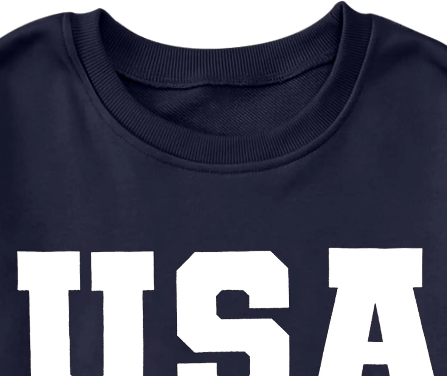 Oversized Usa Sweatshirt Women: Patriotic Tshirt 4th July Shirt Long Sleeve Casual Pullover Tops