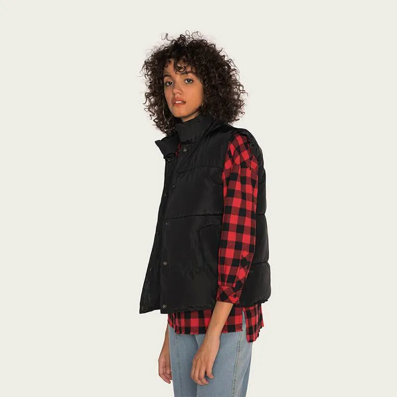 Petite Mock Neck Gilet