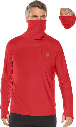 PIQIDIG Men's Sun Protection Hoodie Shirts UPF 50  Long Sleeve Rash Guard Performance Athletic Running Hiking T-Shirt