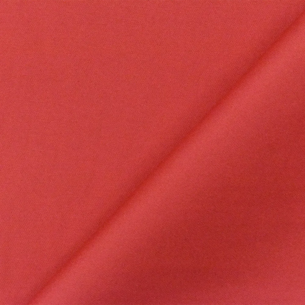 Red Solid  Stretch Cotton Spandex Twill Sateen Fabric