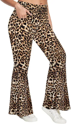 RITERA Plus Size Pants for Women Long Flared Pants Oversized Boot Cut Leggings Tummy Control Bell-Bottoms Basic Tight