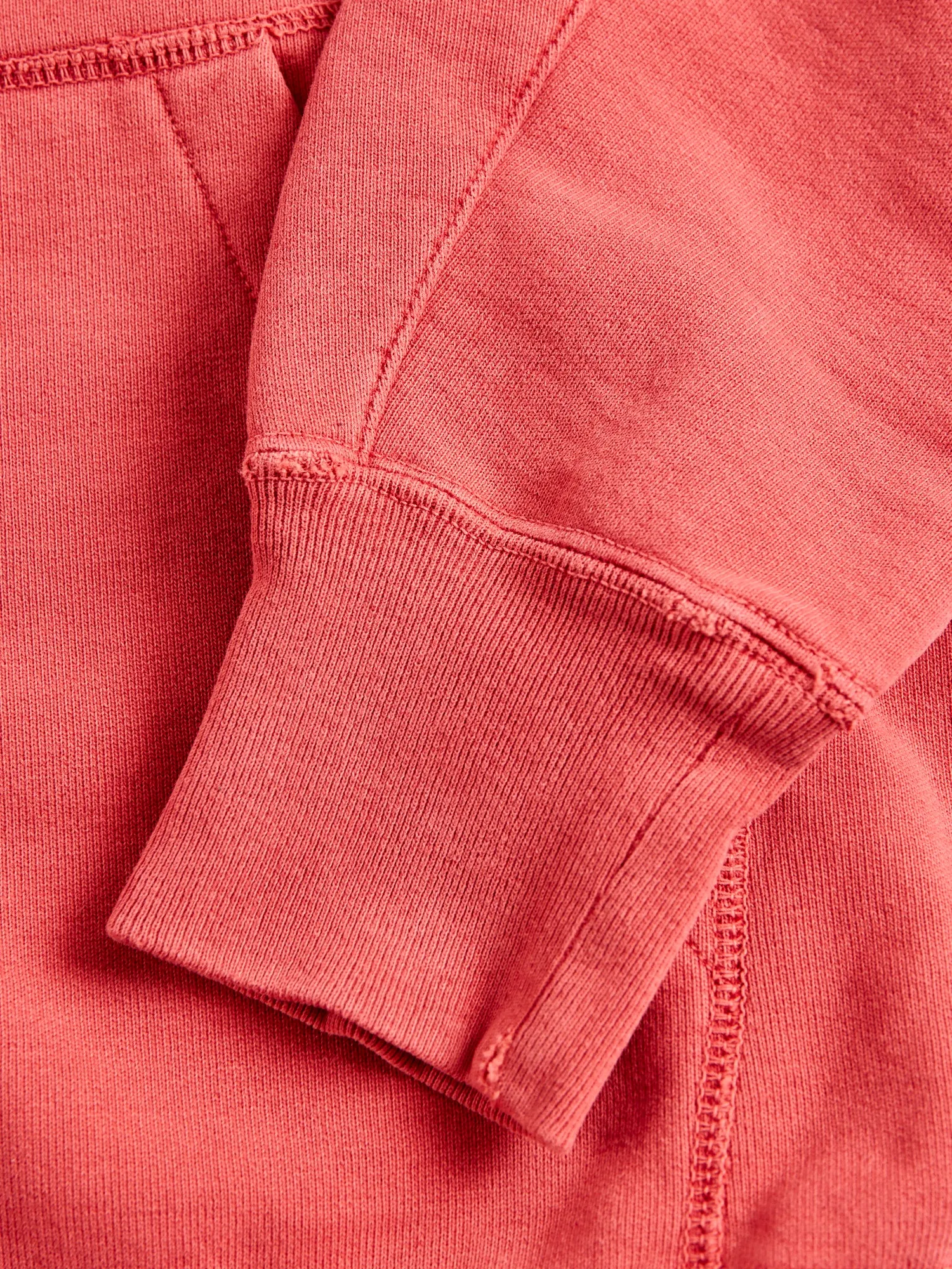 Special Finish Zip Hoodie in Red