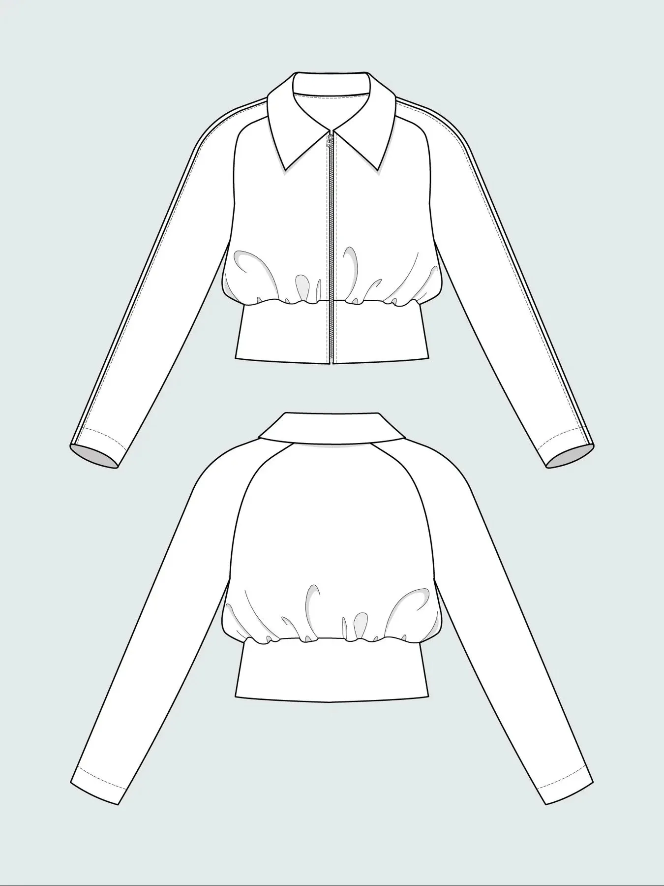 THE ASSEMBLY LINE • Cropped Jacket Sewing Pattern (XS - L)