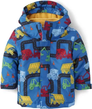 The Children's Place Baby Boys' and Toddler Heavy 3 in 1 Winter Jacket, Wind Water-Resistant Shell, Fleece Inner