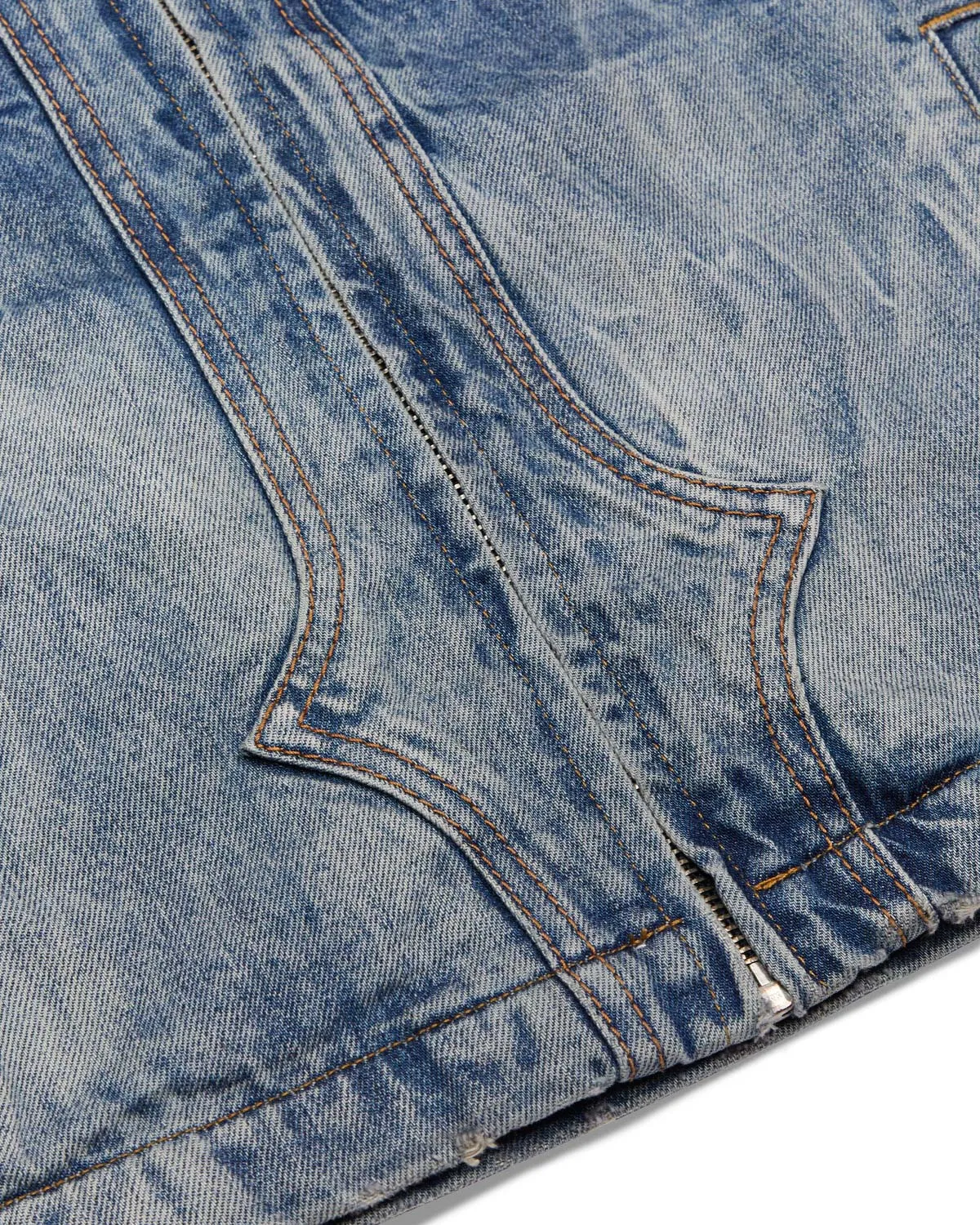 Trapstar x Ed Hardy Denim Jacket - Blue