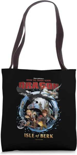 Universal Epic Universe Isle of Berk Dragons Portal Opening Tote Bag