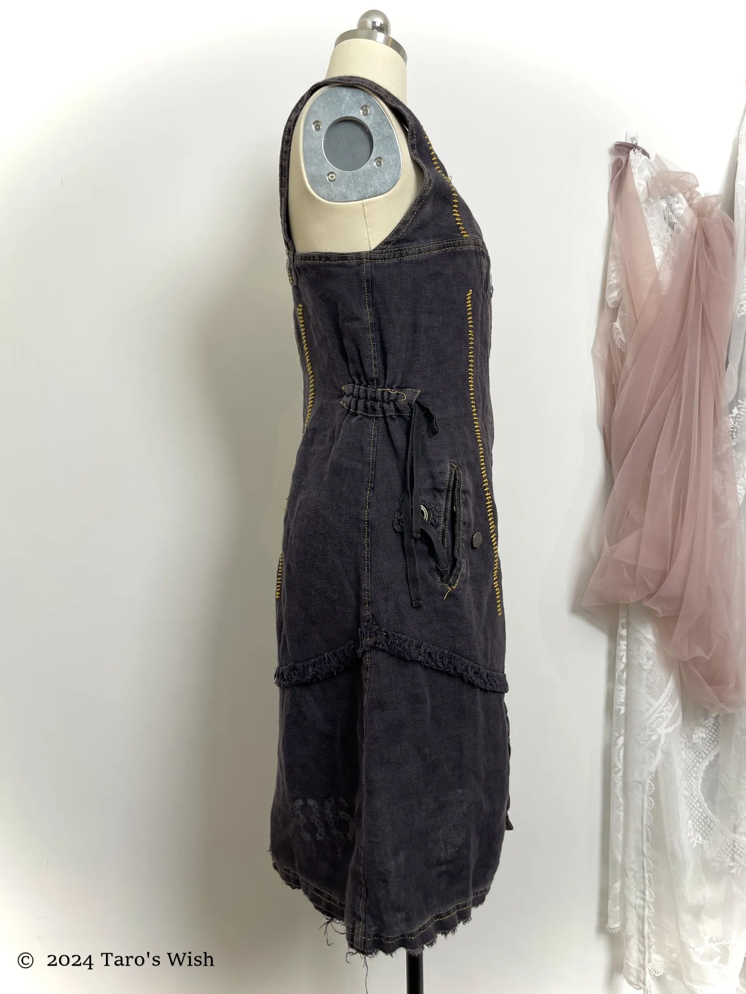   utility ruched zip up dress