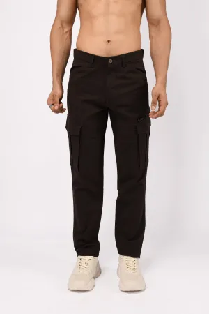 UTILITY ZIP CARGO PANTS IN COFFEE