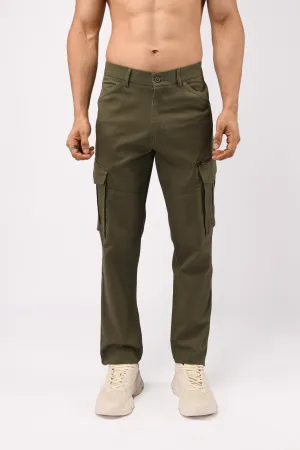 UTILITY ZIP CARGO PANTS IN OLIVE