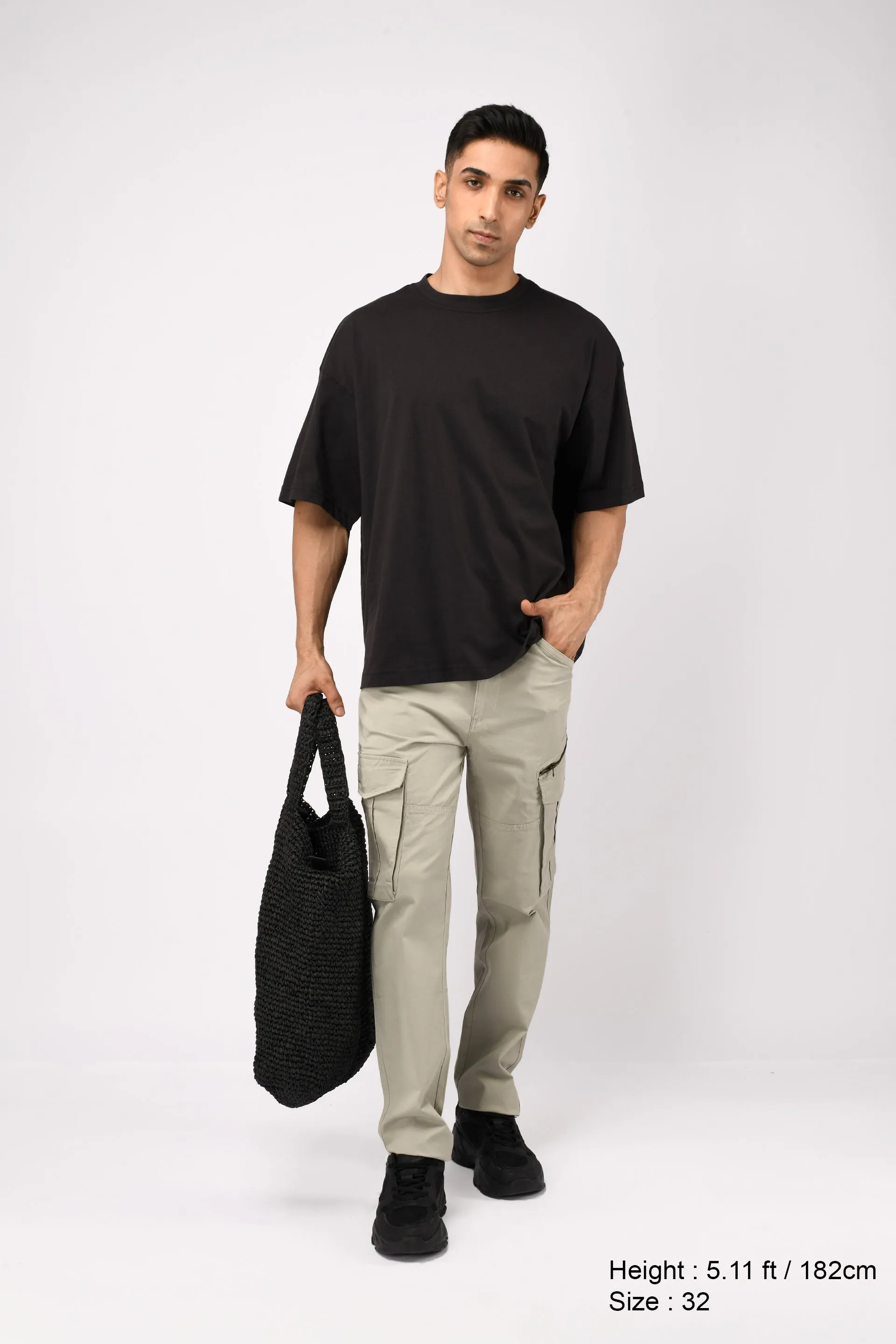 UTILITY ZIP CARGO PANTS IN PISTACHIO